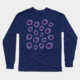 CREEPY FLOATING EYEBALLS Purple Red Blue from my Cabinet of Curiosities - UnBlink Studio by Jackie Tahara Long Sleeve T-Shirt